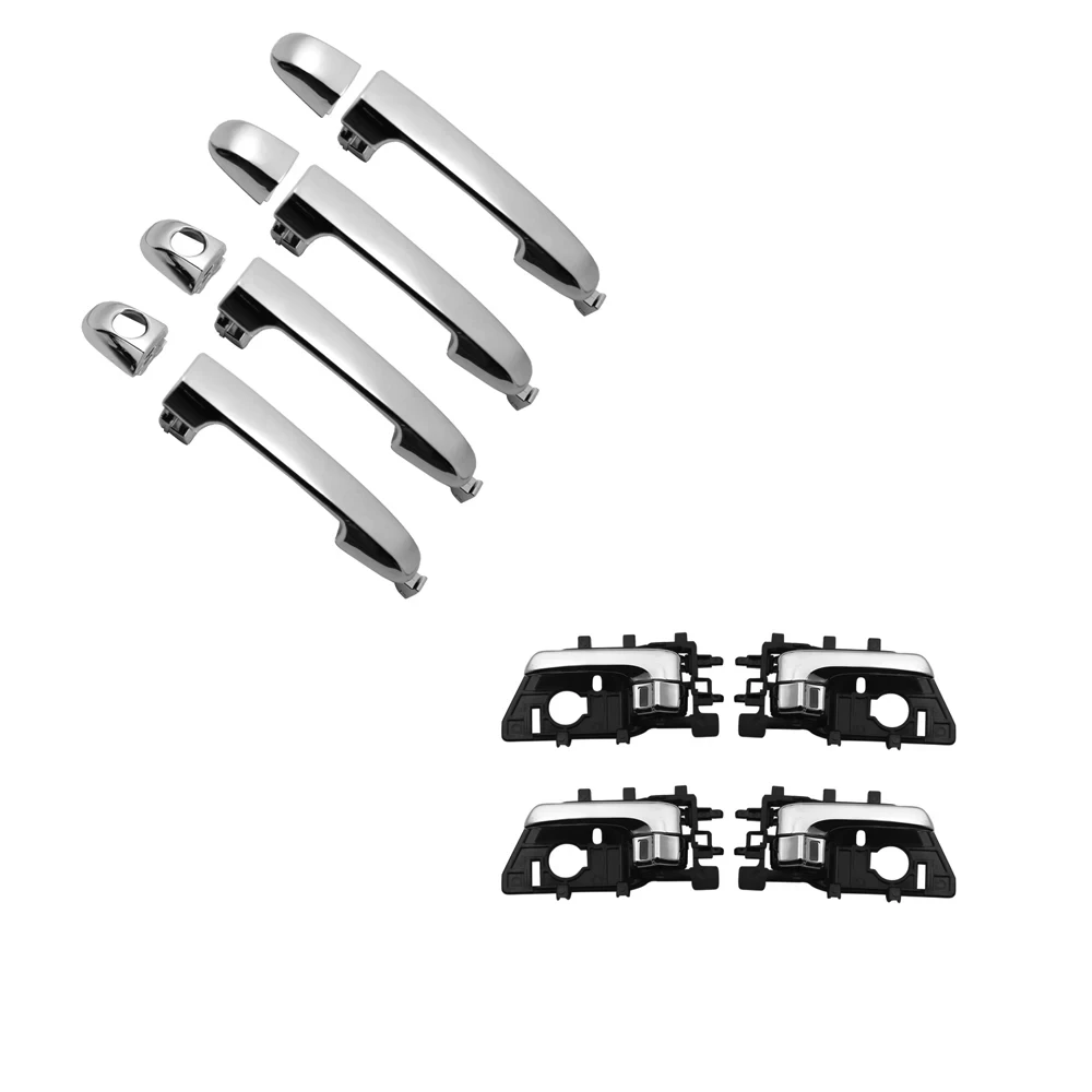 8PCS CHROME EXTERIOR CHROME INEER DOOR HANDLE for KIA Forte Sedan 10-13; Hatchback 11-13 Koup 10-13; Cerato 09-13  82651-1M020