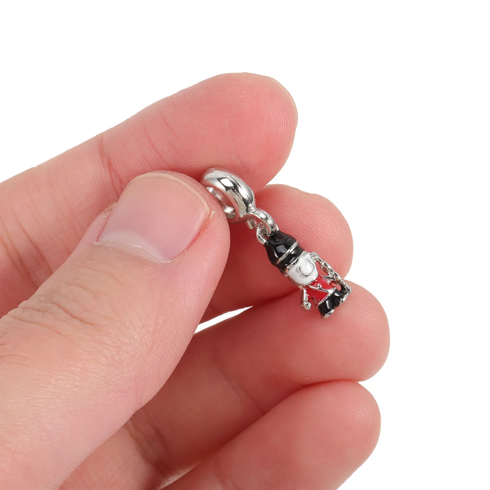 

10Pcs Bright Finish Nutcracker Charms Bulk Craft Supplies for DIY Charm Bracelets Necklaces Keyrings Holiday Gift Making