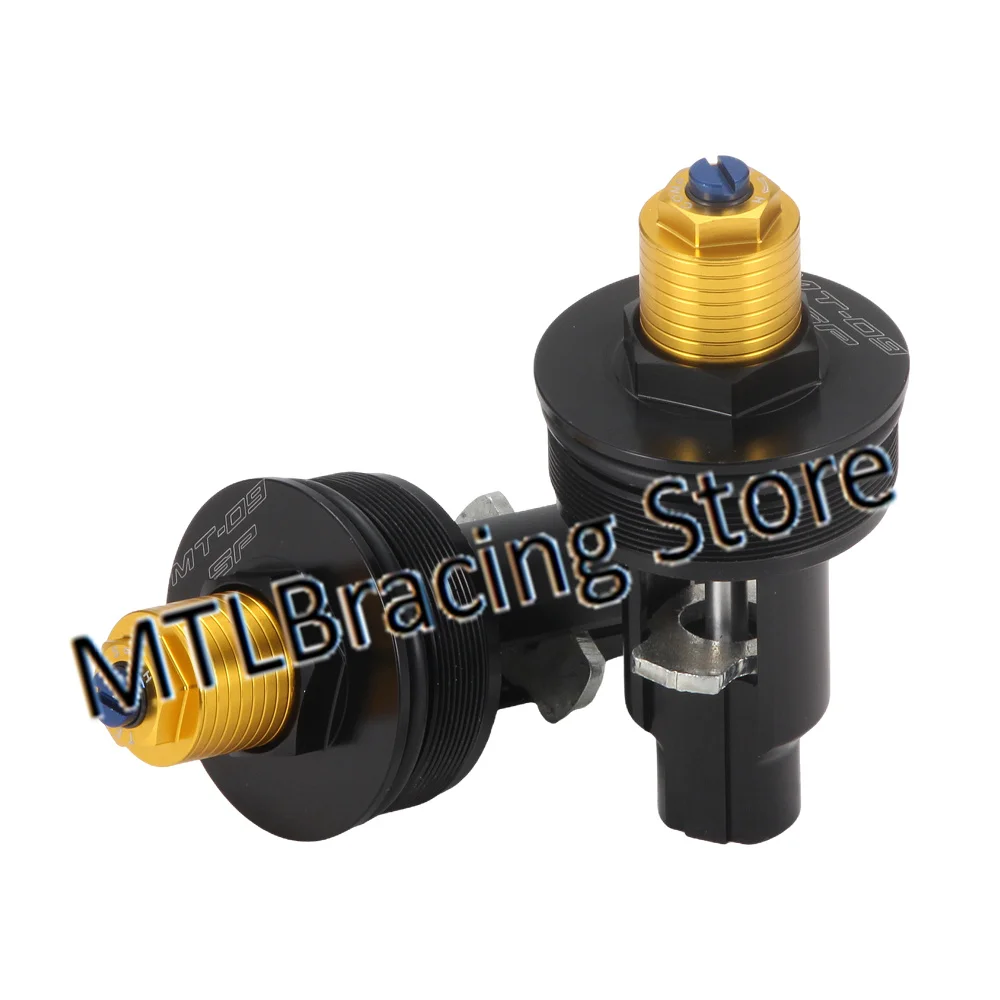 Front Tube Preload Fork Caps Upper Bolts For Yamaha MT-09 MT09 SP 2021-2023 2022 B6C-23111-11-00 Motorcycle Adjustable Fork Bolt