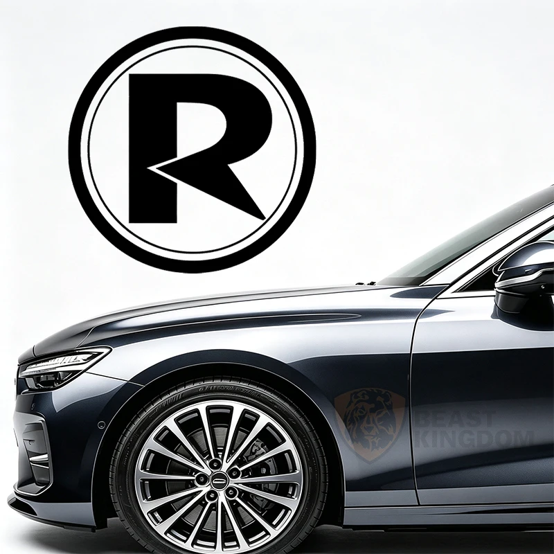 Car StickersWaterproof R Logo Car Sticker Vinyl High Quality for Car Exterior Vehicle Body BumperDecals