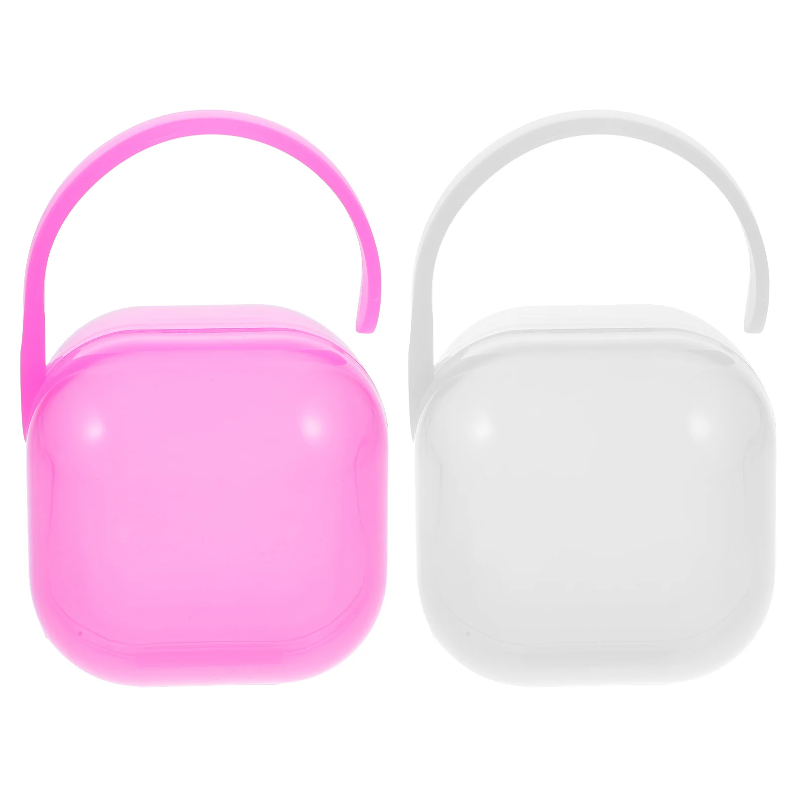 

2Pcs Baby Pacifier Holder Portable Pacifier Box Travel Storage Case Infant Container Durable Easy Clean Protective