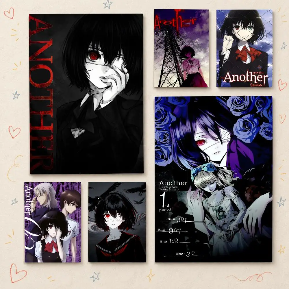 Anime A-Another Poster HD PP Waterproof Wall Decor for Living Room Bedroom Gaming Room Cafe Unique Gift