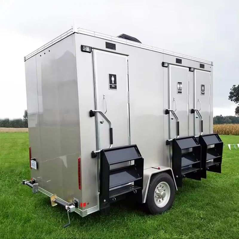 Luxury Portable Bathroom Toilet Trailer Outdoor Toilet and Shower Camping Mobile Plastic