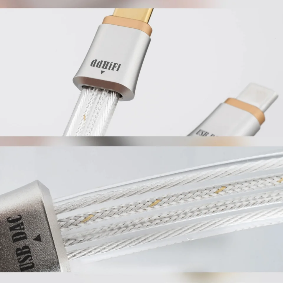 ddHiFi TC19CC (Comet) フラッグシップ純銀 USB-C to USB-C OTG