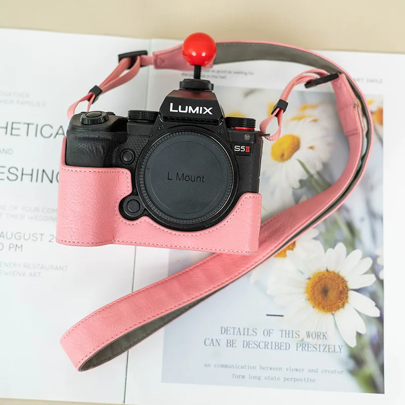 For Lumix S5M2 Protective Sleeve ZV1 Camera Cover Base S5II Generation Camera Bag PULeather Case
