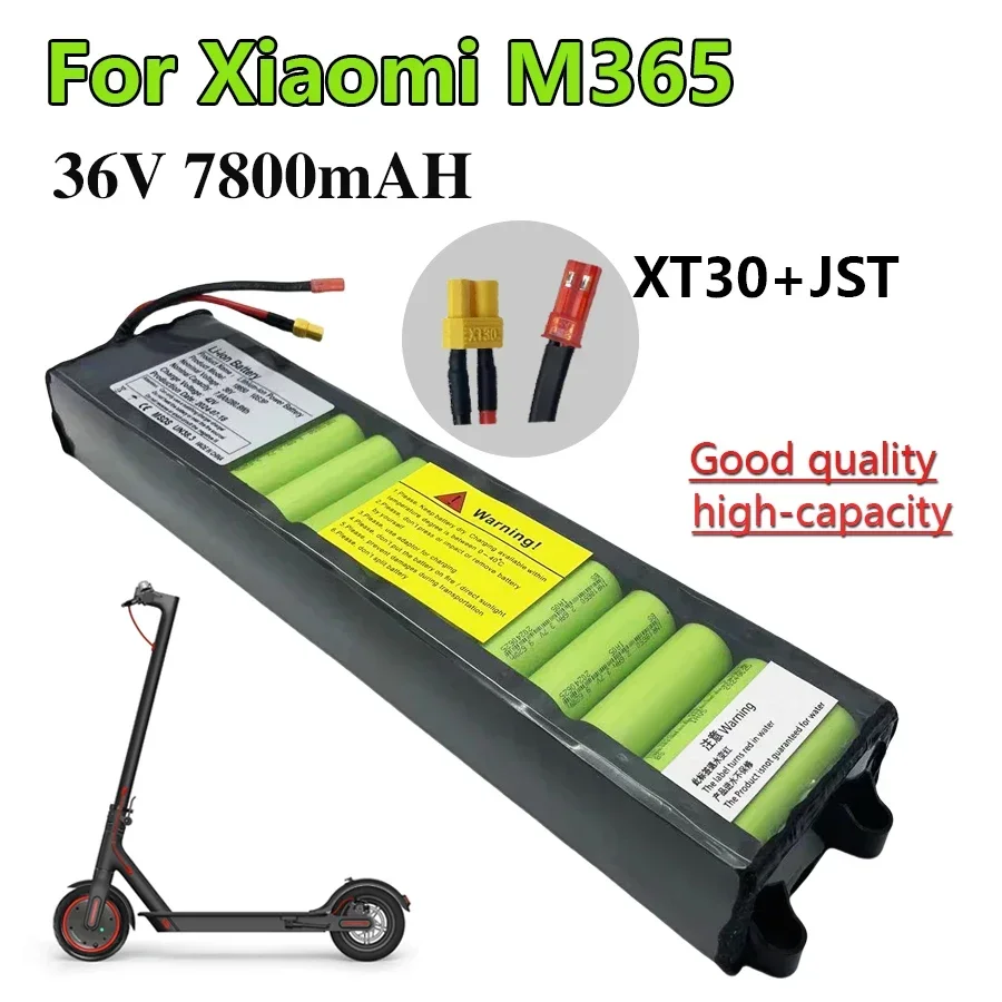 

For Xiaomi M365 Electric Scooter 36V 7800mAh Li-ion Battery Pack Built-in BMS Protection Long-Lasting Range Without communica