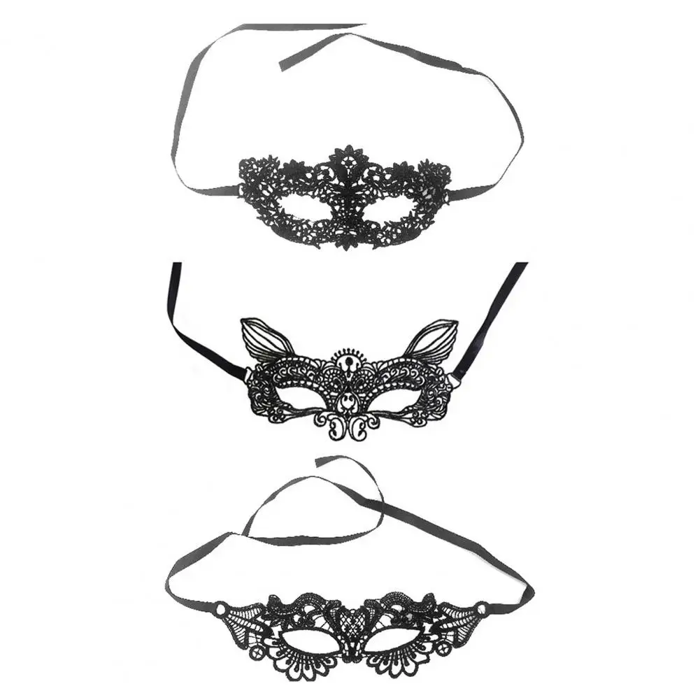 Eye Masque Elegant Lace Hollow Flower Queen Spider Style Eyes Masque for Party Date Valentine Dance Mysterious Comfortable Skin