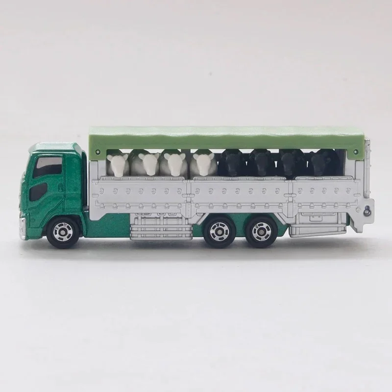 TAKARA TOMY TAKARA 139 modello in lega di camion da trasporto mucca, collezione di giocattoli decorativi per bambini, per regali di Natale per bambini