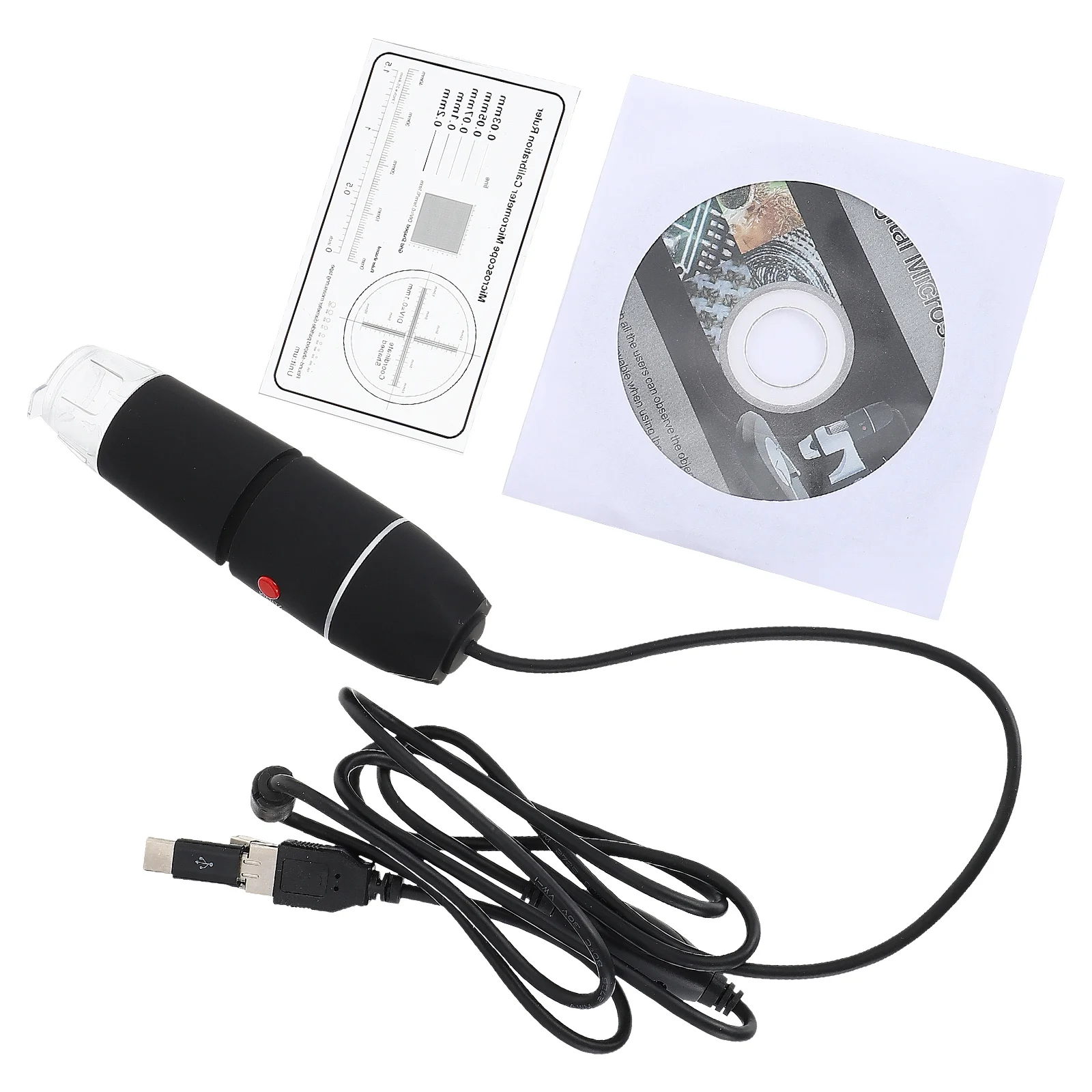 

Digital Microscope High-Definition Detecting Tool Adjustable Brightness USB Electronic Microscope for Home School Laboratory