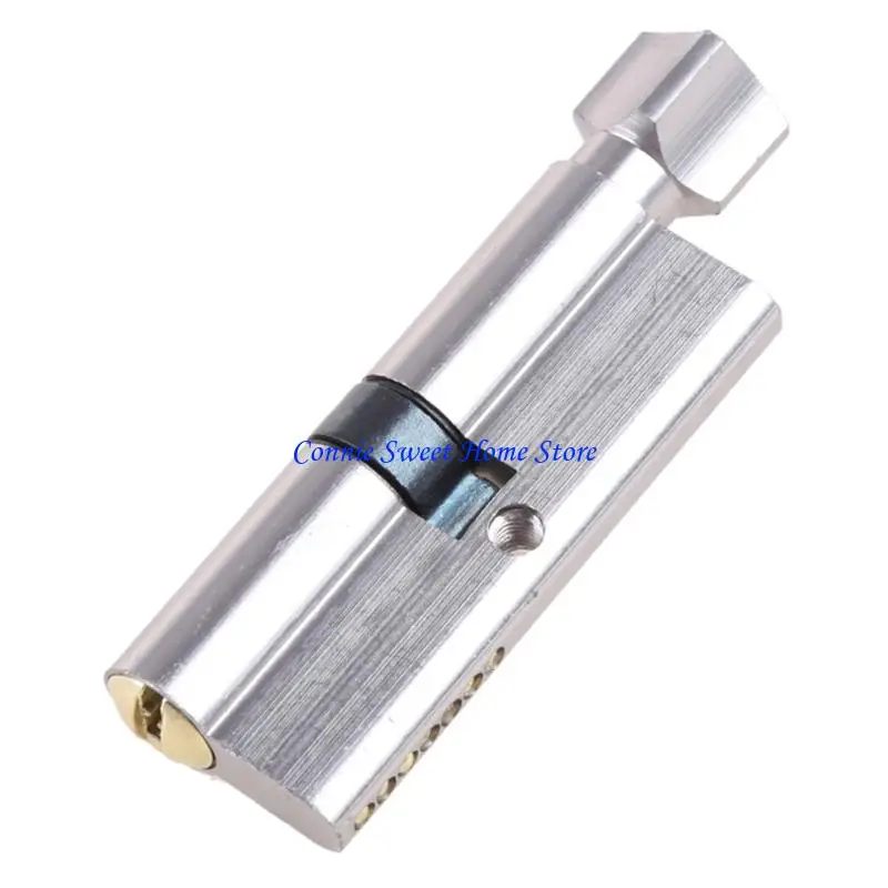 LXAF Wooden Door Lock Cylinder with 3 Keys Anti-rust Single Open Lock Cylinder for w/Thumbturn Home Security Interior Door Lo
