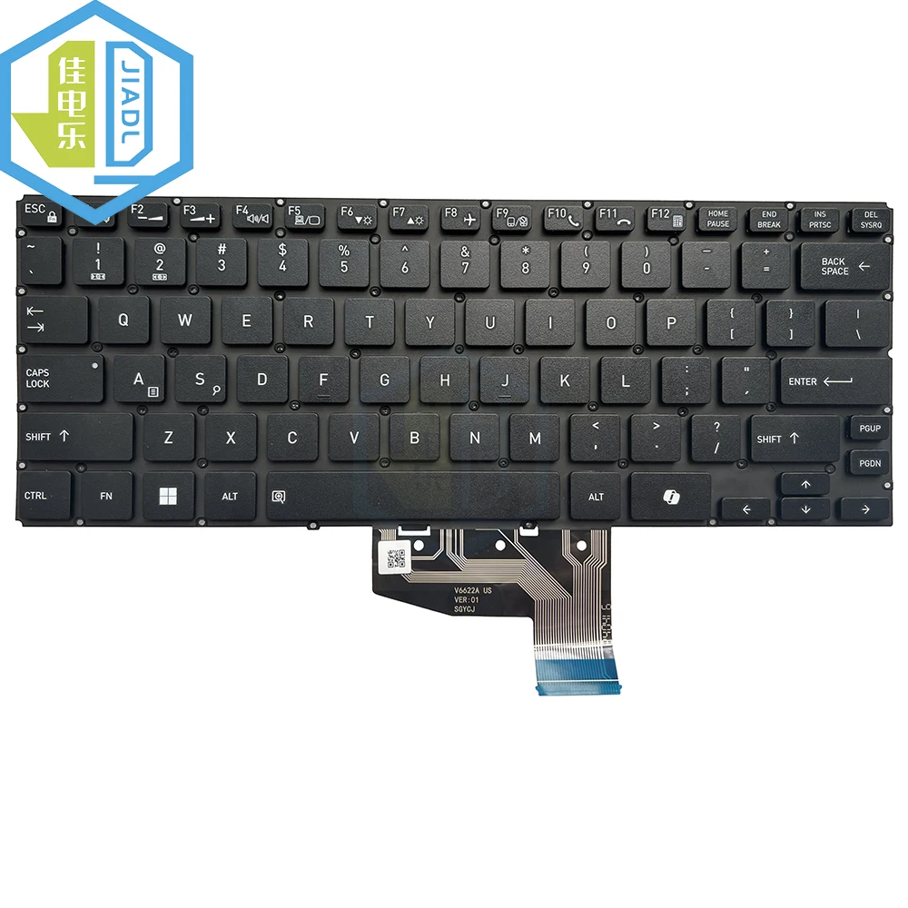 

Клавиатура с подсветкой US RU для V6622A DYNABOOK Z40L-M X40-M X40L-M A40-M, английская, русская, замена клавиатуры для ноутбука