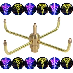 New 1/2'' 3/4'' 1'' 1.5'' 2'' Brass Rotating Fountain Nozzle Garden Pond Courtyard Water Landscape 4-Arm Sprinklers Spray Head