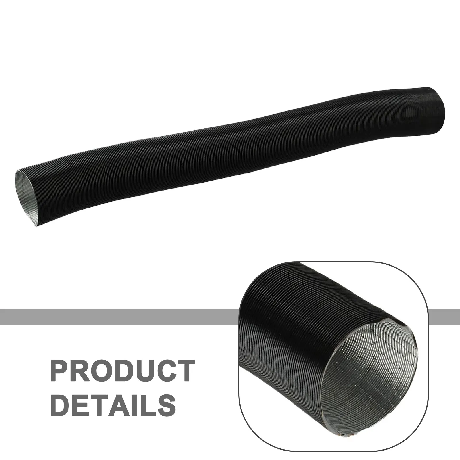 Aluminium Foil 50 mm Heating Duct for Various Heating Applications Reliable Air Intake Hose for Webasto Diesel Heaters and More