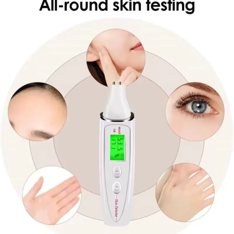 Huidolie en vochttester LCD digitale precisiedetector Huidsensoranalyse Digitale monitor Gezichtsverzorgingshulpmiddelen Schoonheidsapparaat