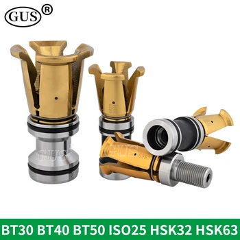 BT30 btbt50 ISO25 HSK32 HSK63A 45° holder external internal thread spindle claw 4 Petal pull clamp tool for CNC machine center