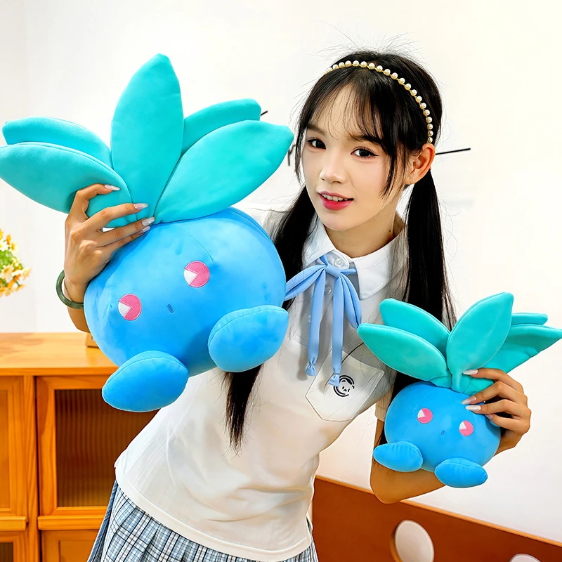 28-60cm Oddish Pokémon Plüschtiere Niedliche Große Cartoon Pokemon Plüschfigur Anime Geburtstags-Kissen Stoffpuppe Geschenk für Kinder Weihnachten
