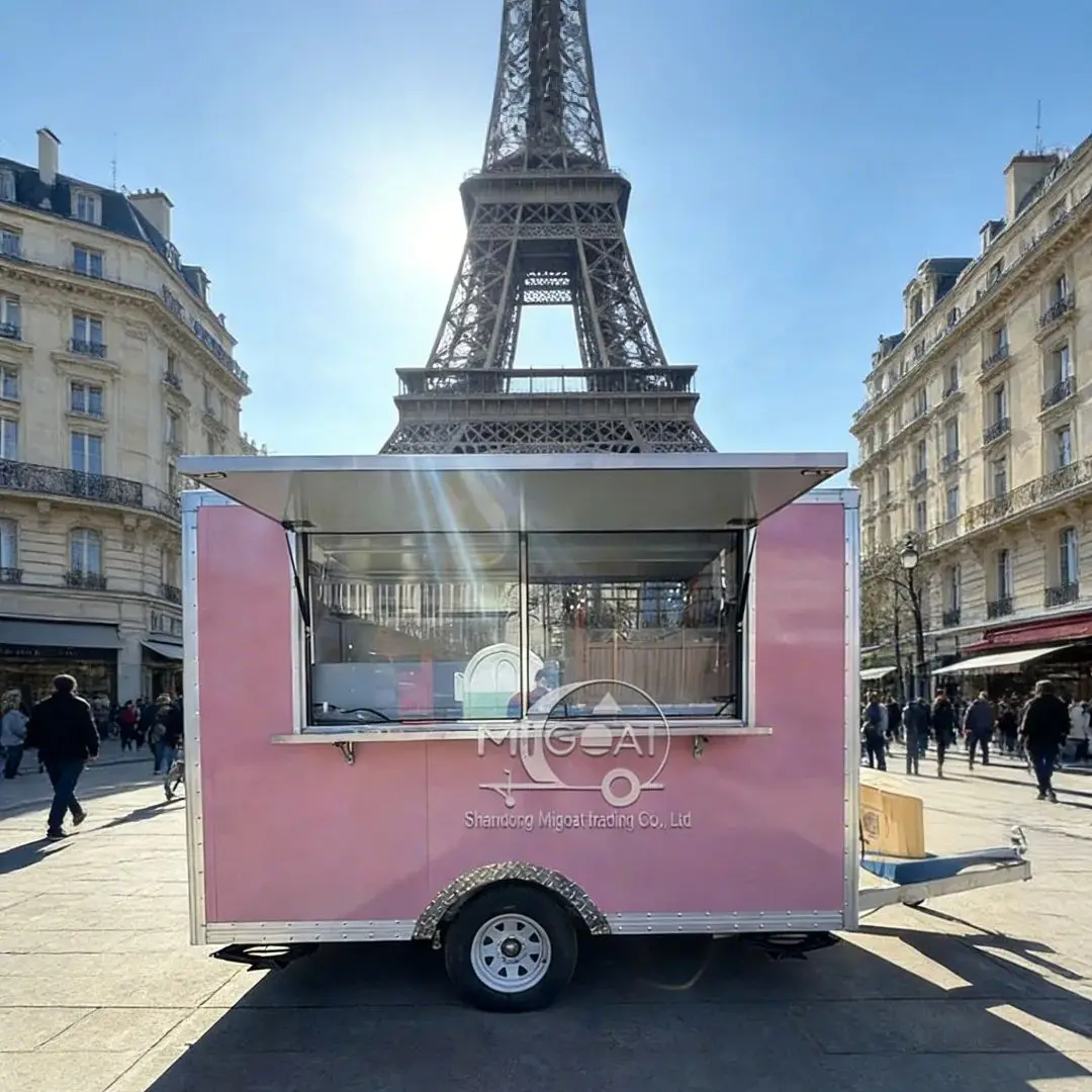 Commercial Portable Catering Truck Food Trailer with Kitchen Equipment Street Food Cart Mobile Kitchen for Business