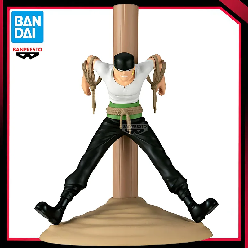 Oryginalna figurka BANDAI BANPRESTO Figlife ONE PIECE Roronoa Zoro 17cm z PVC, model zabawki, figurka anime, ozdoba, statuetka - dostępna od ręki.
