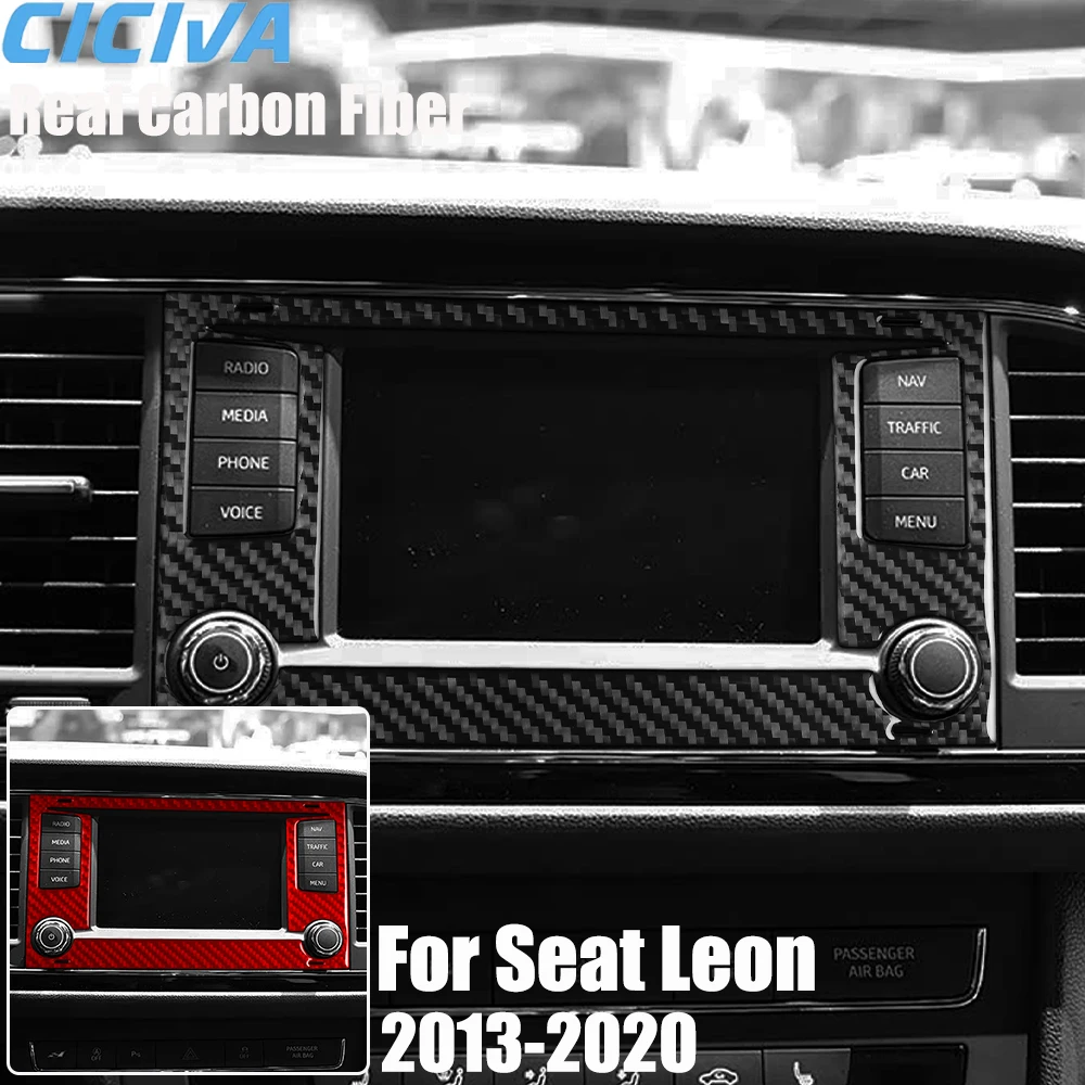 

Накладка из настоящего карбона на экран мультимедиа для Seat Leon MK3 2013-2020