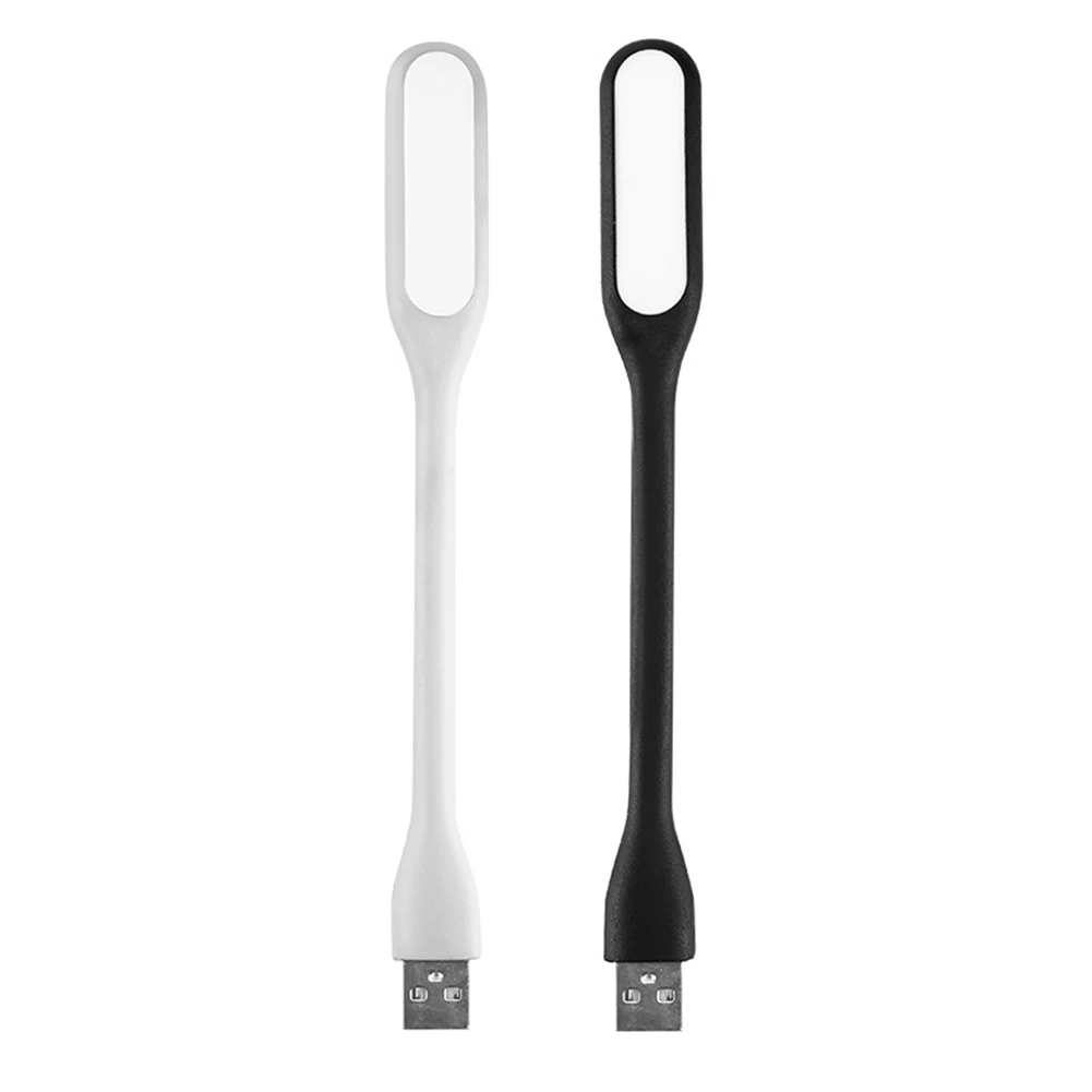 Luce da libro a LED USB Luce notturna portatile flessibile a collo di cigno Mini luce USB compatibile per laptop portatile Power Bank