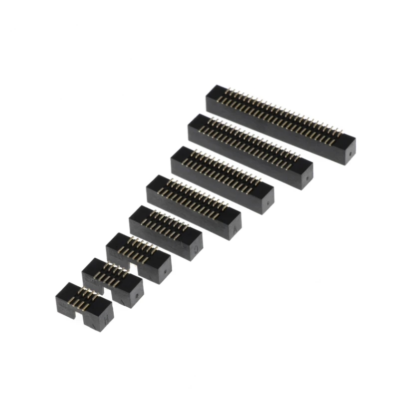 10pcs 1.27mm Pitch 6 8 10 14 16 20 26 30 34 40 50 60 Pin SMT SMD Male Shrouded Box Header IDC Connector