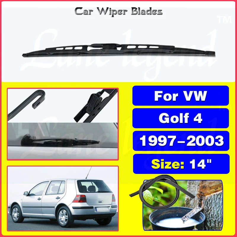 

For VW Golf 4 1997 - 2003 Rear Wiper Blade Windshield Windscreen Clean Tailgate Window Car Rain Brush Car Accessories 14"