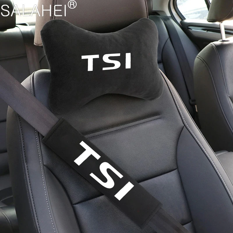 Almohadas protectoras para cinturón de seguridad de coche, almohada cervical para el cuello, para Volkswagen VW Tiguan Jetta TSI Scirocco Polo Touran