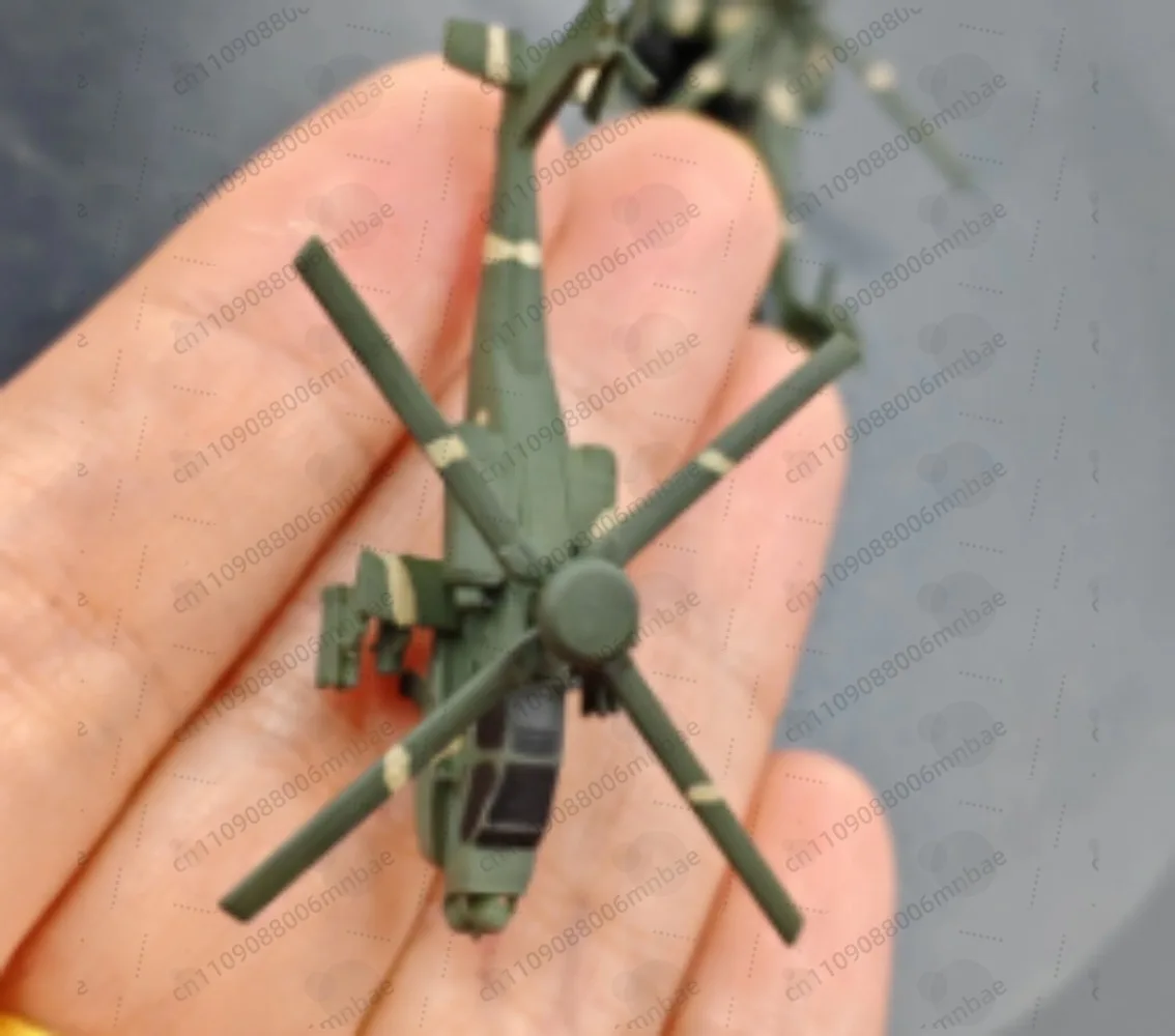 2PCS 1/350 1/400 Scale Transport Helicopter Simulation Resin Model Colored Aircraft Series Ornament