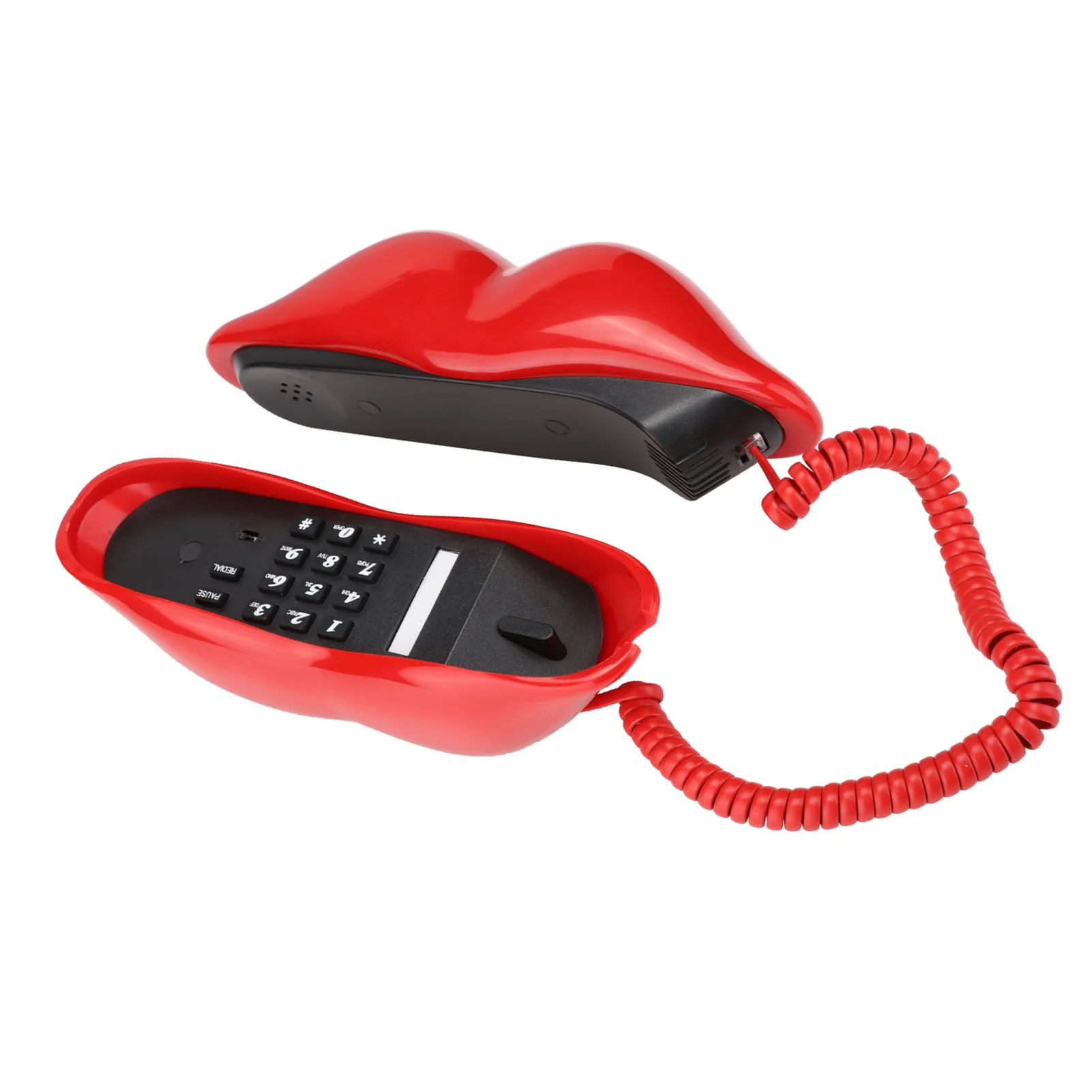 Stylish Practical MultiFunctional Cute Lip Shape Office Telephone Clear Call Quality Desk Phone Home Decoration Set Space Saving