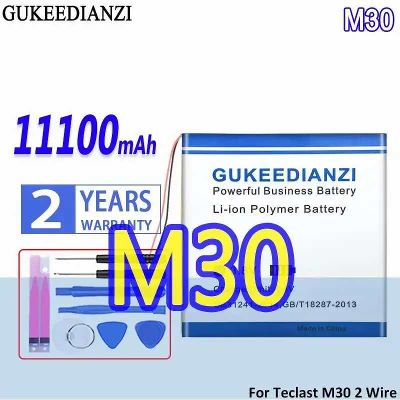 

Аккумулятор для планшета M30 2line для Teclast M30, 2-проводной, 11100 мАч, быстрая зарядка