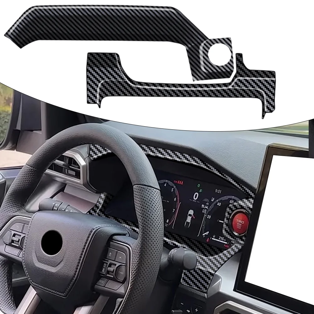 

Комплект из 2 накладок на приборную панель (верхняя и нижняя рамки) для Toyota 4Runner 2025-2026, Tacoma 2024, 2025, 2026 – аксессуары для интерьера автомобиля