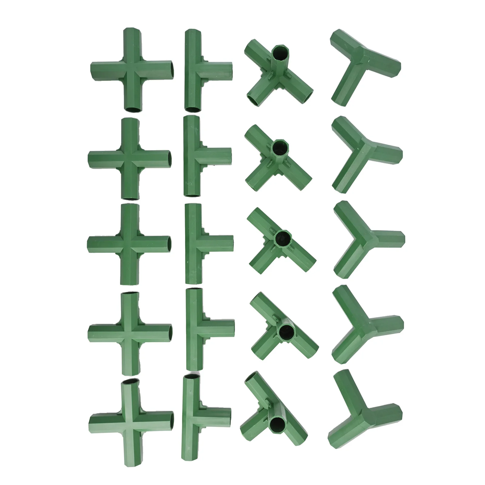 DIY Projects 16mm Frame Connectors Versatile Compatibility Ample Quantity For 16mm PVC Pipes Flower Rack Connectors