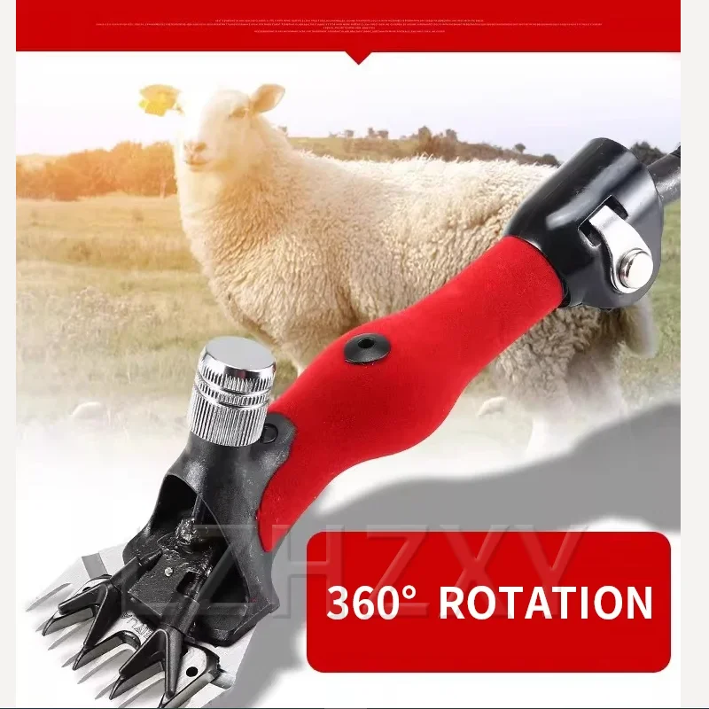 Electric Shear: Shearing and Blade Sharpening in One; Straight or Curved Blades Available; 3000W Heavy-Duty Flexible-Shaft Shear