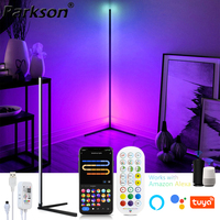 Nordic Dimmable Corner LED Floor Lamp 165cm Stand Smart RGB Mood Light For Home Dining Living Room Bedroom Decor Indoor lighting