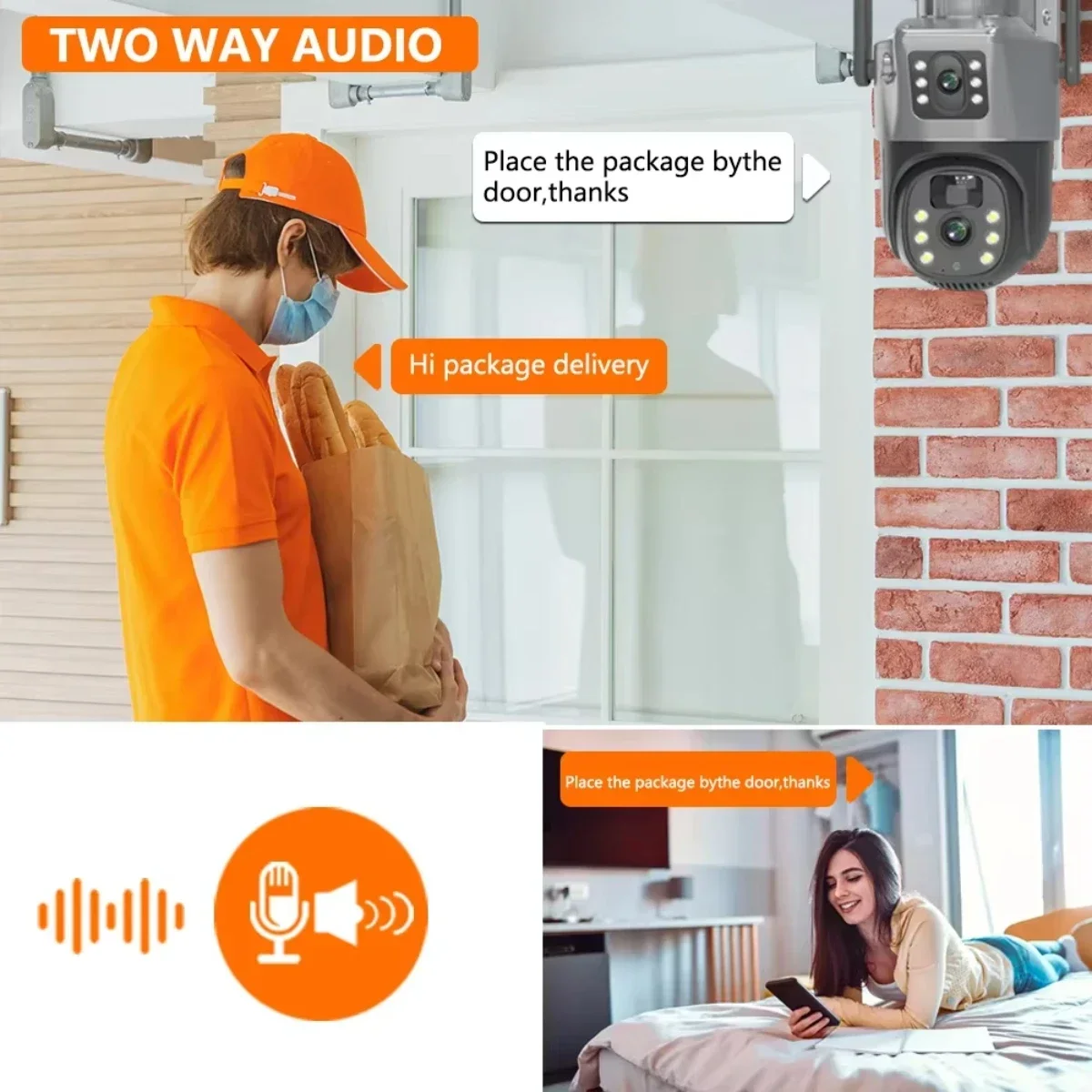 10MP عدسة مزدوجة كاميرا متحركة الطاقة الشمسية في الهواء الطلق الحرة 4G غير محدود أمن البيانات شاشة فيديو مراقبة البطارية كشف PIR #5