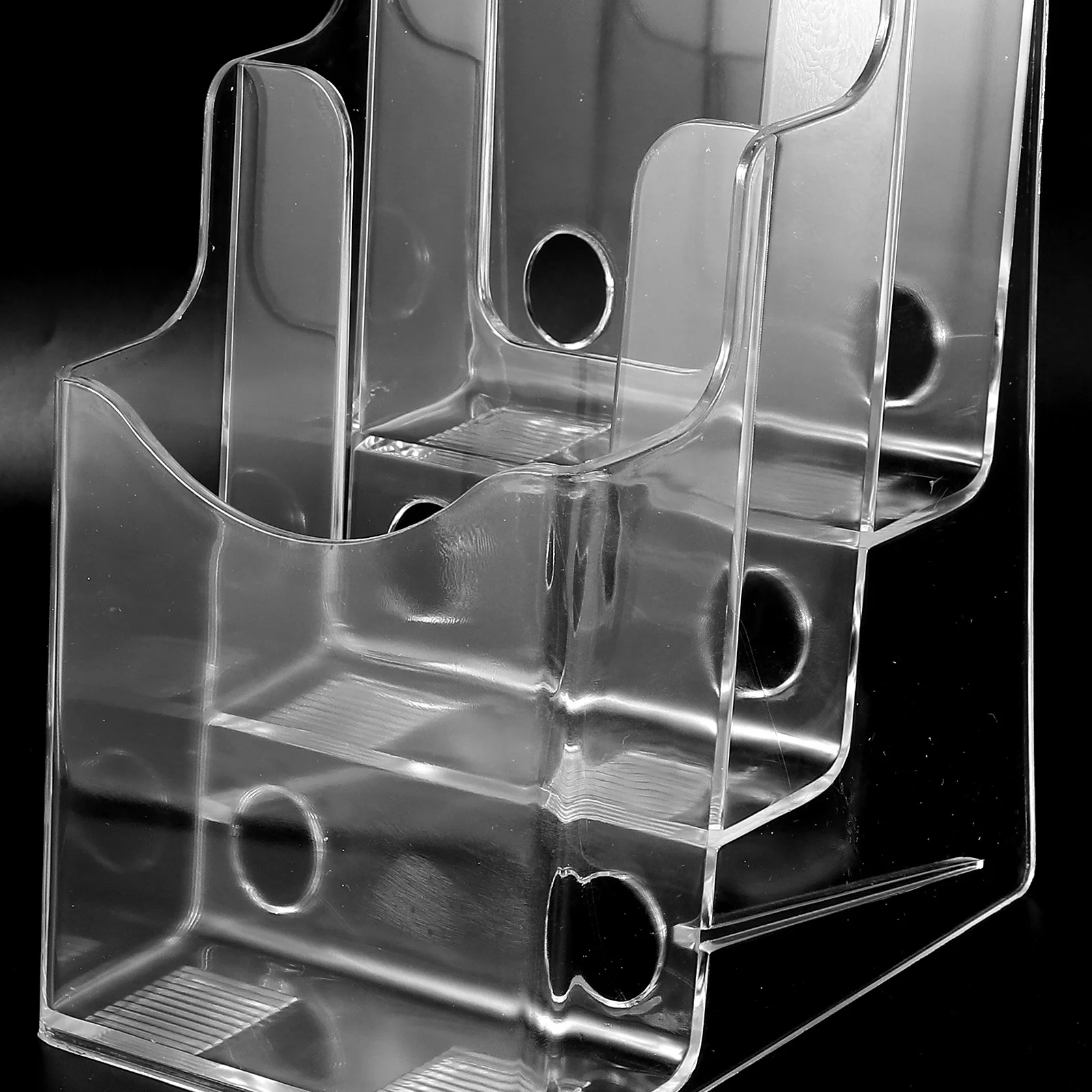 

Business Card Holder Desktop Organizer Portable PP Compact Size Card Stand Display Holder Office Business Cards Storage