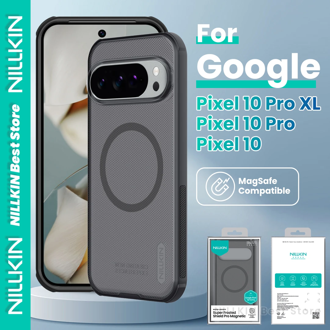 Nillkin для Google Pixel 10 Pro XL/10 Pro/10 магнитный чехол ТПУ + ПК жесткая четырехугольная подушка безопасности противоударная прозрачная черная версия