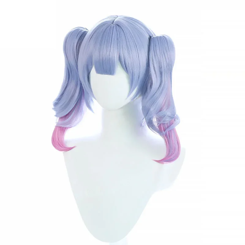 Anime Vocaloid Konijnenhol Cosplay Kostuum Pruik Volwassen Vrouwen Blauw Roze Korte Pruiken Kleding Accessoire Halloween Rekwisieten