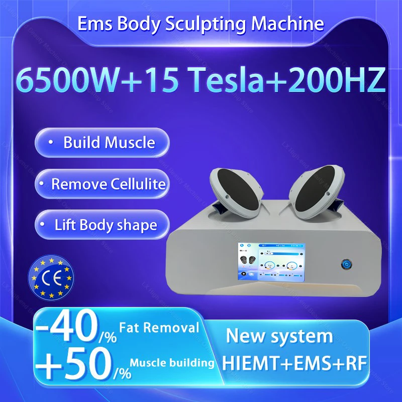 

2025 портативный Ems 15 Tesla 6500 Вт Emsone NEO для похудения тела Nova RF Mini Muscle EMS электромагнитная стимуляция Hiemt Pro машина