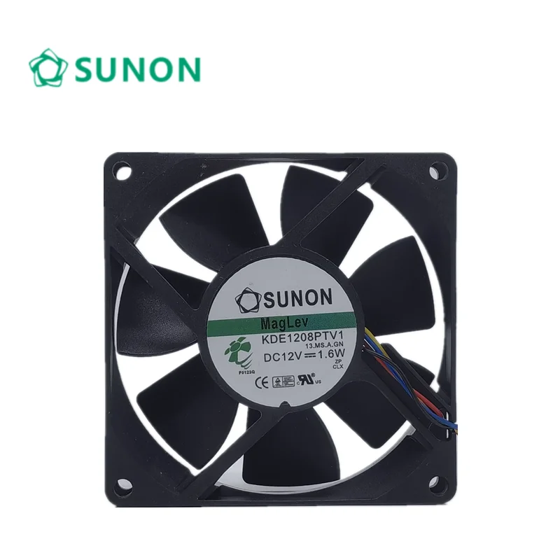 Untuk SUNON kipas pendingin sasis ultra-tenang 12V 1.6W KDE1208PTV1, 13.ms AF.GN DC 12V 1.6W 3-wire konektor 3-pin 80mm 80x80x25mm