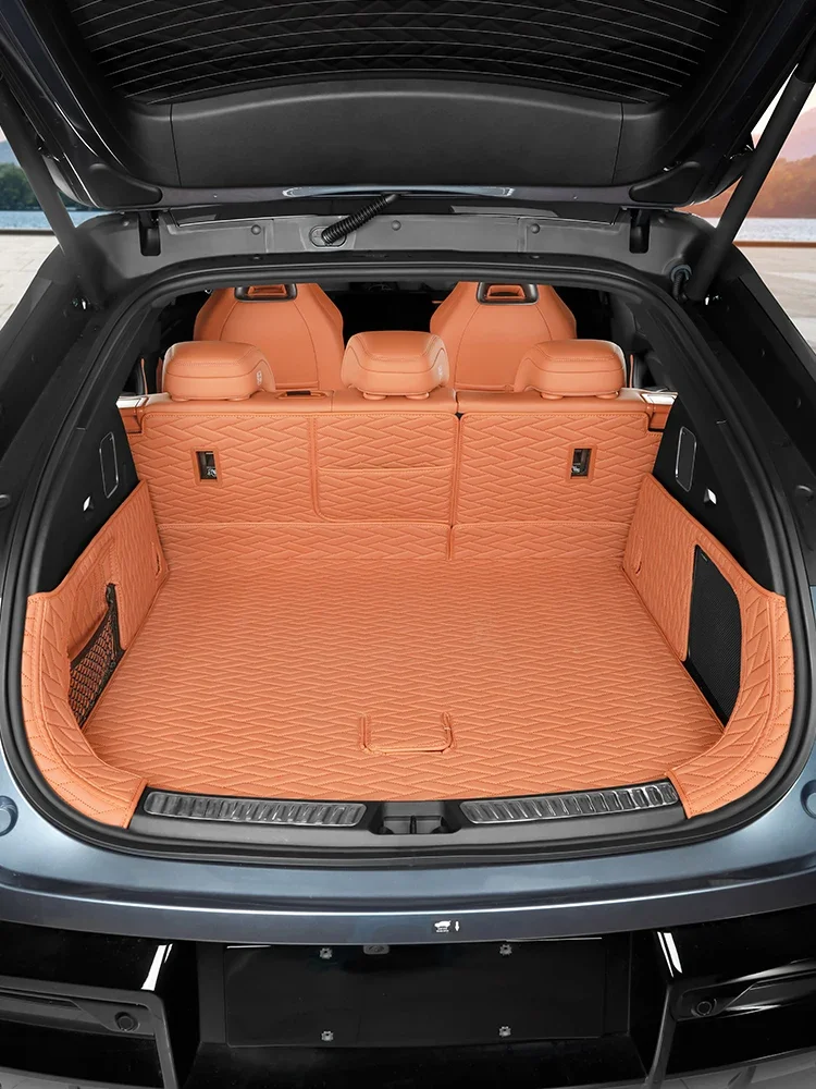 Picture 6: For BYD Sealion 7 2024 2025 Accessories Rear Trunk Mats Leather Anti-scratch All-inclusive Cargo Liner Luggage Protective Pad