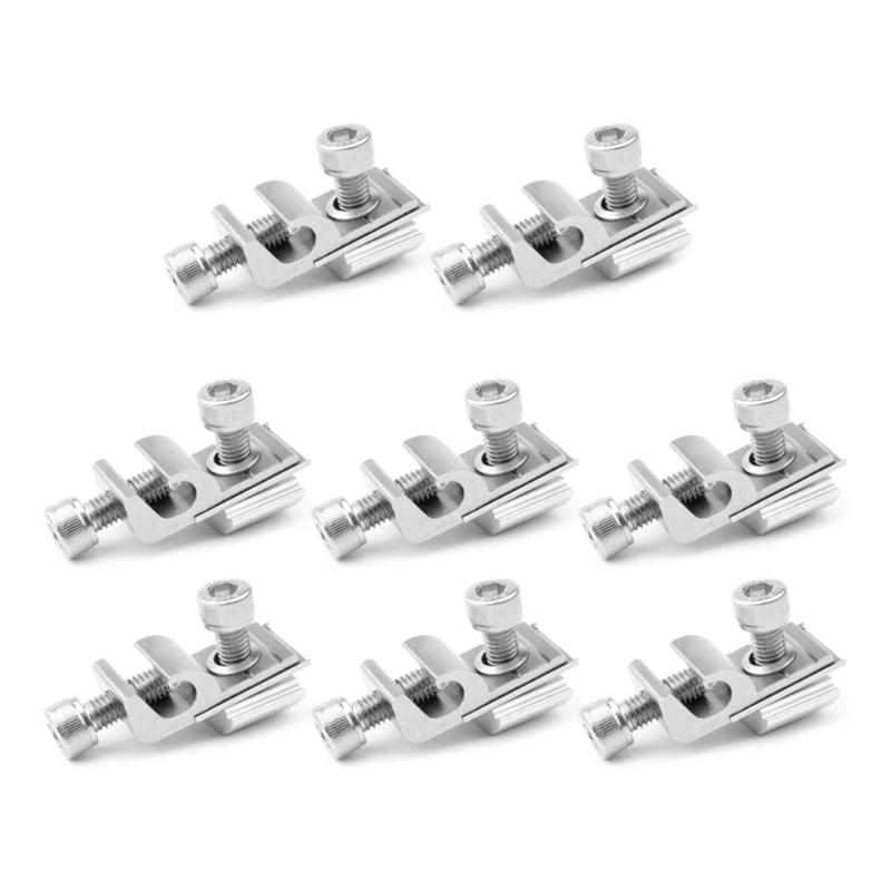 Solar Panel Fasteners Clip Grounding Lugs Cable Clamps Lay-in-Lugs for RV Boats Roof Drop Shipping