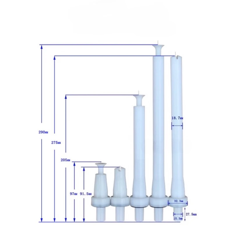 مسدس رش مسحوق كهرباء فوهة ممتدة إبرة كهربائية مسطحة رأس بندقية قضيب طويل لـ GM03 #5