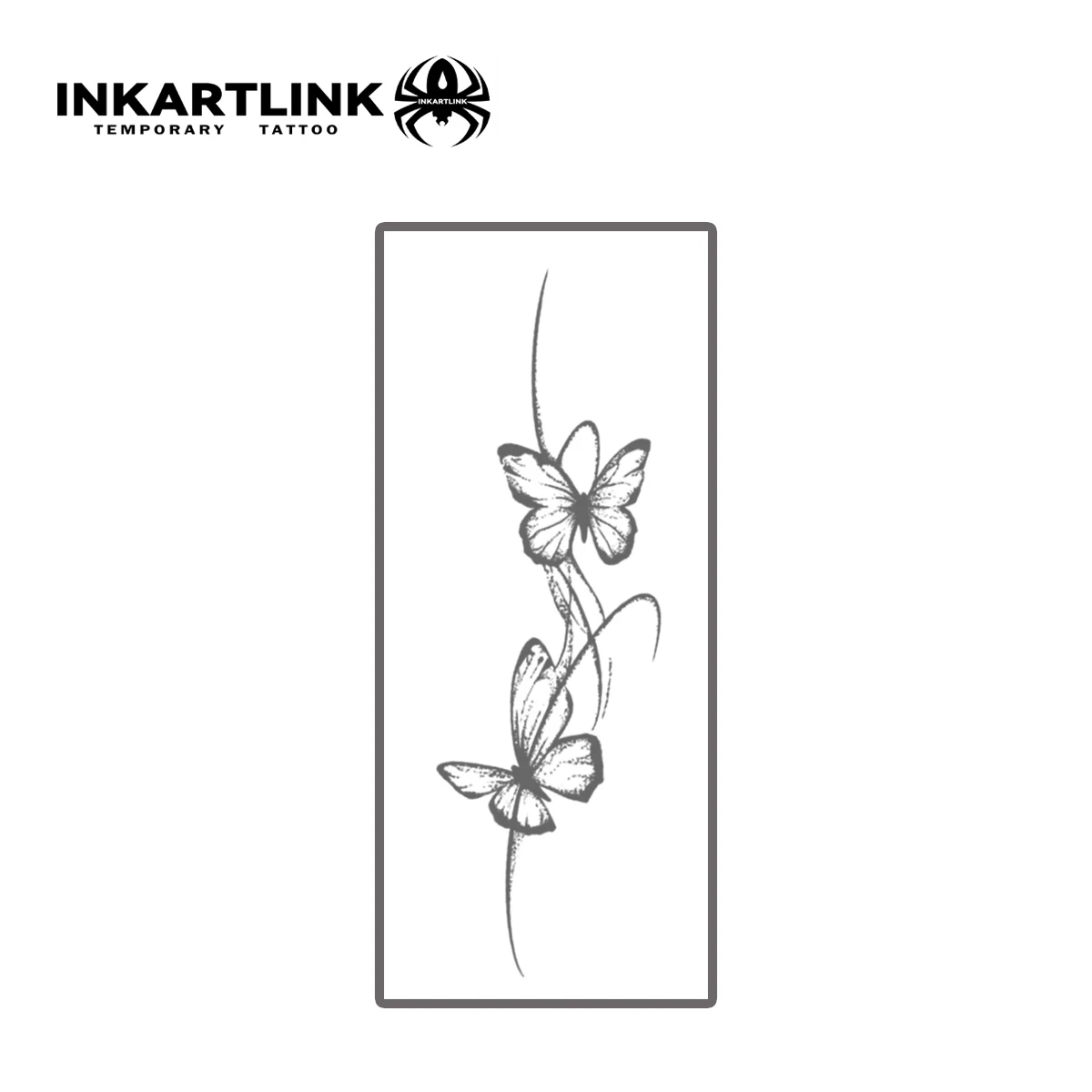 ملصقات وشم مؤقتة مزدوجة الفراشة ، ملصق سحري ، عصير عشبي ، يدوم من يوم إلى يومين ، وشم مزيف واقعي #3