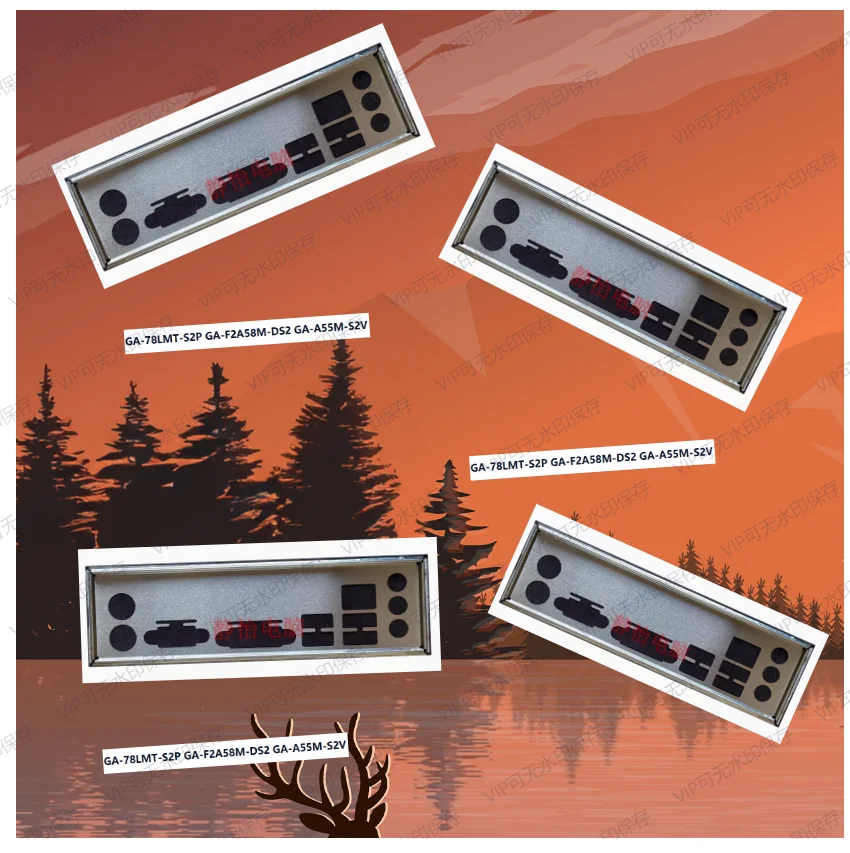 Задняя пластина экрана ввода-вывода, задняя пластина, кронштейн из нержавеющей стали Blende для GIGABYTE GA-78LMT-S2P GA-F2A58M-DS2 GA-A55M-S2V