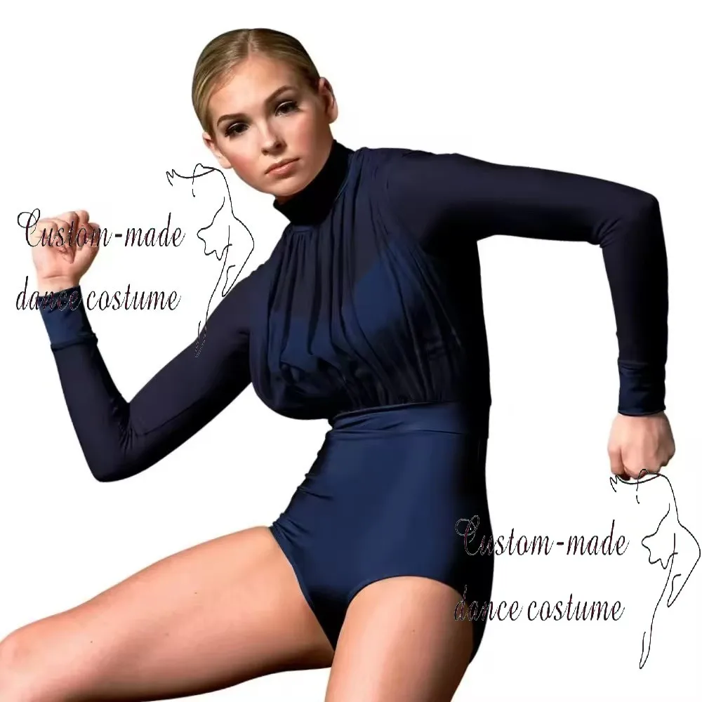 Nuova tuta da allenamento per balletto monopezzo, body elegante per yoga aereo, abbigliamento da allenamento per danza aderente