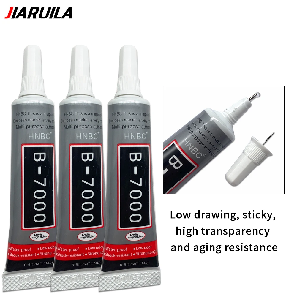B-7000 3 ミリリットル 5 ミリリットル 9 ミリリットル 15 ミリリットル 25 ミリリットル 50 ミリリットル 110 ミリリットル DIY 接着剤 B-7000 精密アプリケーター付きクリアコンタクト電話修理接着剤ユニバーサル