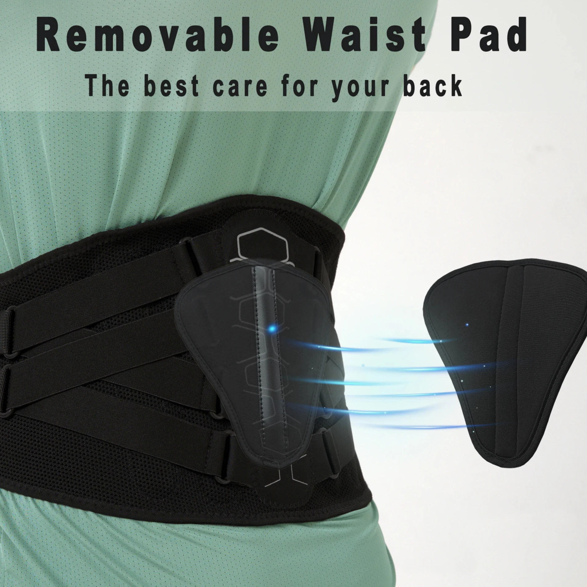 Back Brace for Lower Back Pain Relief with Pulley System,Lumbar Support Belt for Men & Women with Lumbar Pad, Ergonomic Design
