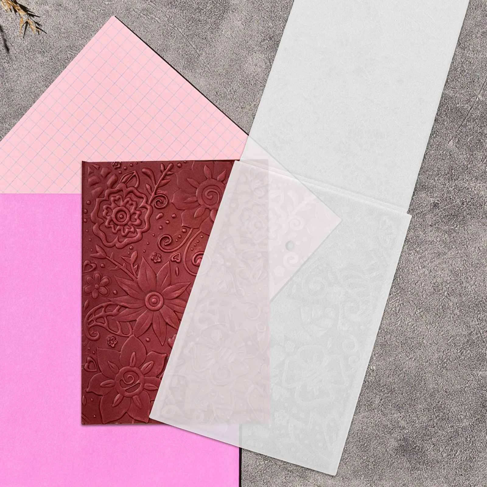 

Intricate Plastic Embossing Stencil DIY Supply Unique Design Durable Material Card Making Scrapbooking Stencils