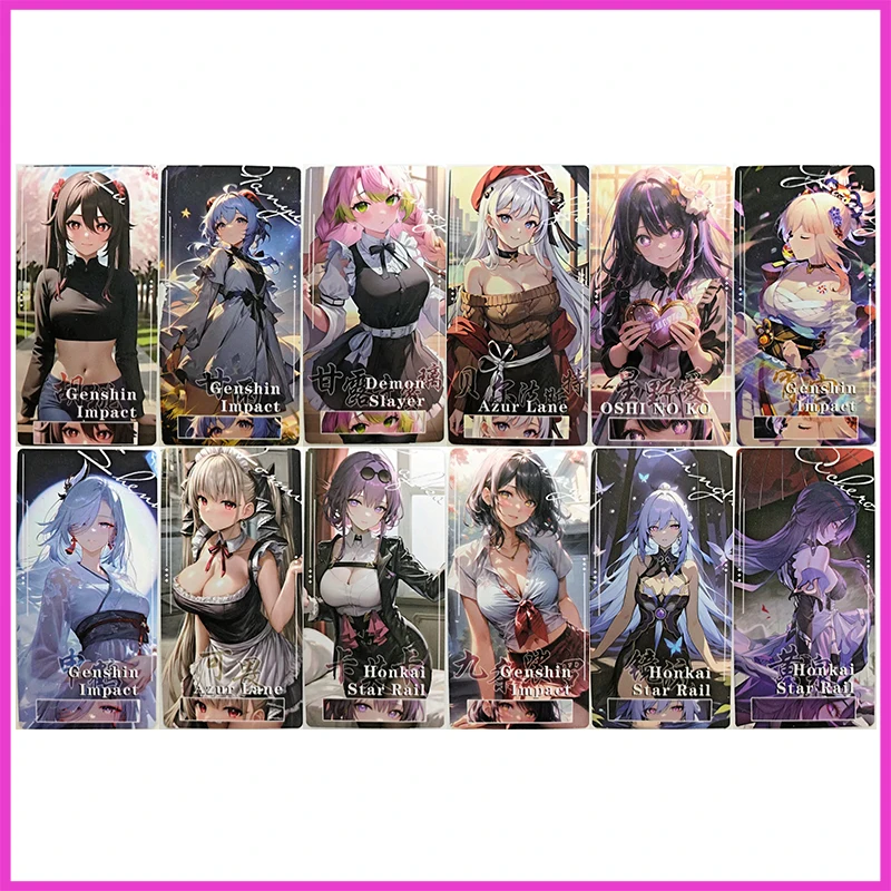 

Anime Goddess Story Rare Refraction Foil Jingliu Kujou Sara Kafka Formidable Toys for boys Collectible Cards Birthday Present